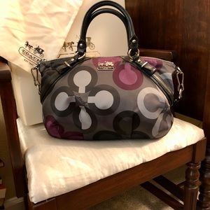 Perfect condition. COACH handbag/Sateen blend